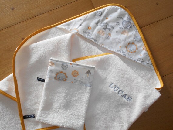 Personalized baby bath towel sale