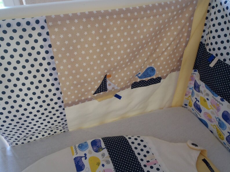 starfish sensory activities Navy round mixed white boat theme bed of 60 cm or 70 cm wide blue baby cot whale
