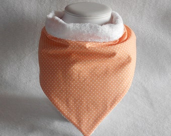 Babero bandana de lunares, color unisex, babero bufanda grande personalizable, para niños, adolescentes, adultos, baberos hechos a mano, baberos para necesidades especiales