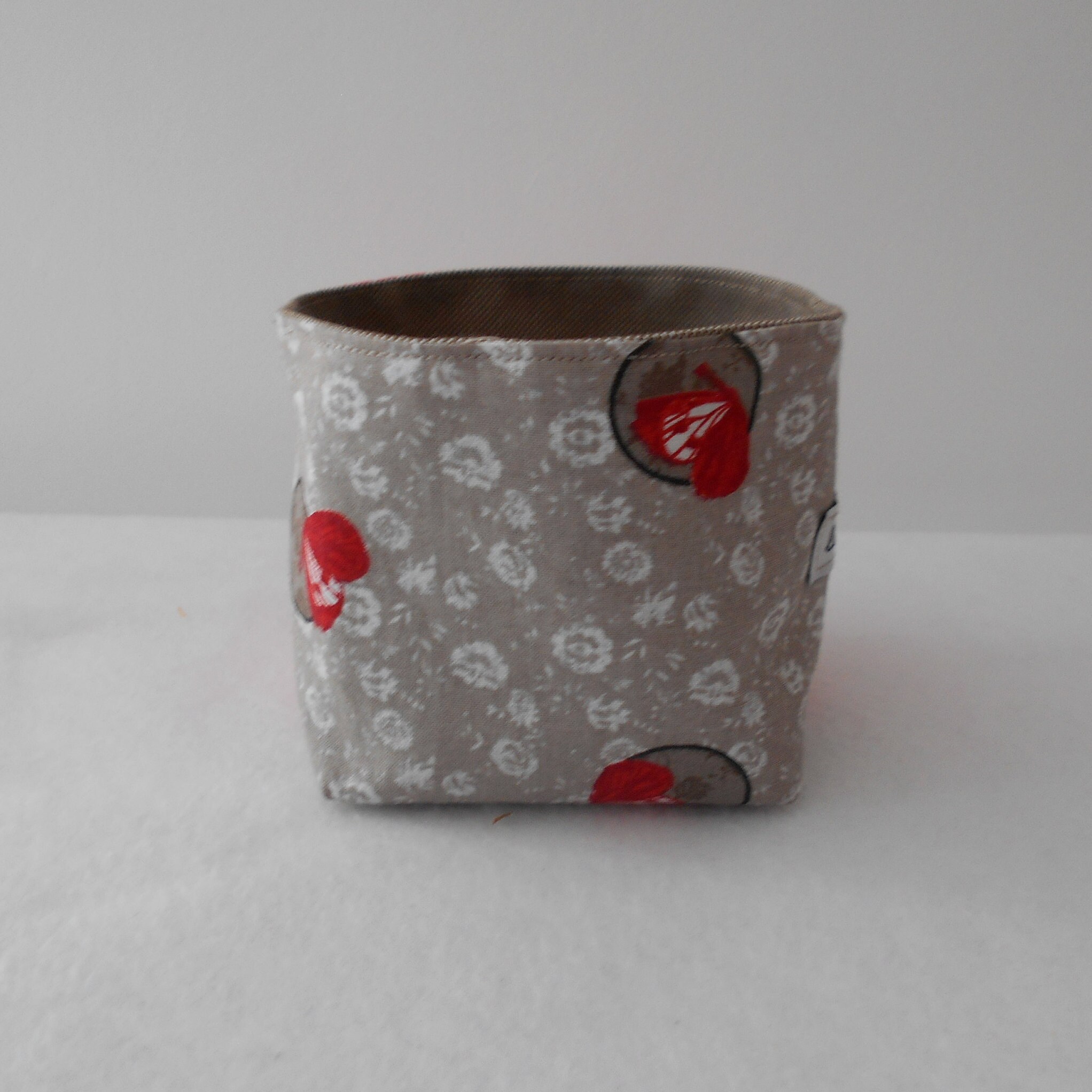 Petite Panière Décorative en Tissu, Corbeille Lavable, Vide Poche à Bijoux, Maquillage, Papier Bloc 