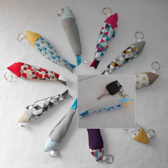 3 Farben Angelhaken-fisch-schlüsselanhänger Und Taschenanhänger