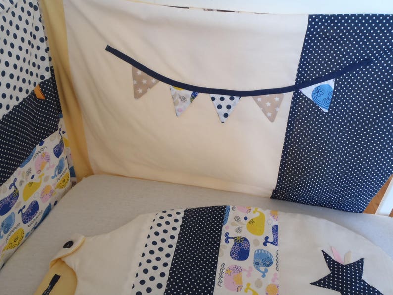 starfish sensory activities Navy round mixed white boat theme bed of 60 cm or 70 cm wide blue baby cot whale