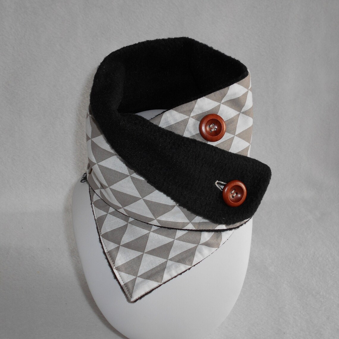 Cache-cou Polaire épais Taille Unique - Coupe-vent Bordeaux, Doublure Douce Pour Ski Et Sport - 6