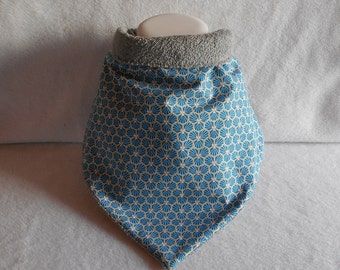 RIAD extra large unisex adult adjustable bandana bib (75 cm x 37.5 cm), royal blue, turquoise, or orange, big special needs bibs