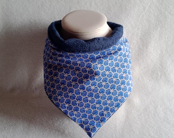 Babero bandana azul marino, babero grande, para niños, adolescentes y adultos, varios diseños, con o sin nombre, babero para necesidades especiales
