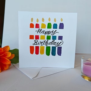Wenskaart-aquarel handgeschilderd. Ierse kunstenaar,