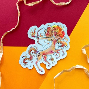 Schütze Sticker Set, holographic Vinyl - Horoskop, Sternzeichen, Sternzeichen - Regenbogeneffekt - Element Feuer, Der Bogenschütze - Wähle dein Bundle