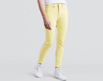 Women’s Mid Rise Yellow Slim Fit Classic 5 Pockets Denim Jean. New, Daily Jean,5 pockets, Red, Stone,Khaki,Plus Sizes UK 8 10 12 14 16 18 20