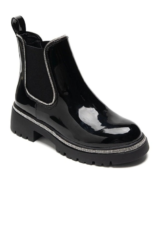 Leather shiny boots shop