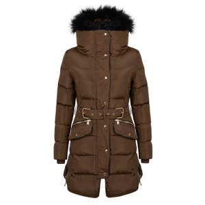 Charcoal Fashion Girls' Back to School Hooded Winter Puffa Coat 018WJ19 GLANCY-M image 3