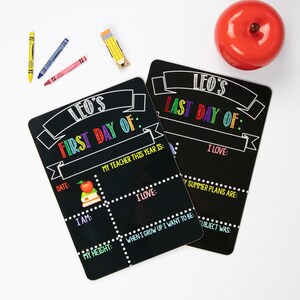 First and Last Day of School Sign, Reusable Liquid Chalk School Board, First Day of School Sign, Back To School Sign, Remote Learning