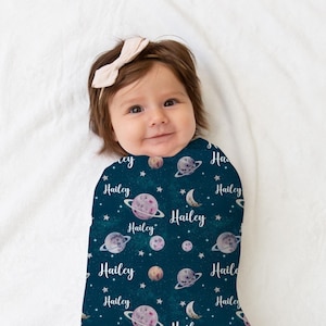 Outer space baby blanket discount