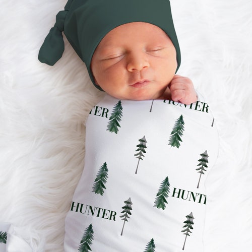 Forest Baby Blanket Forest Crib Bedding Personalized Baby Etsy