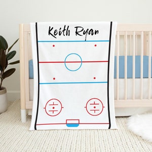 Hockey crib bedding top