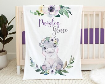 hippo crib sheets