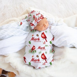 Red Bird Baby Blanket Etsy