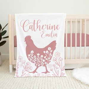 Chicken baby blanket 2025
