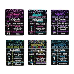 First Day of School Sign, Liquid Chalk Dry Erase School Board, Reusable First and Last Day of School Sign, First and Last Day School Sets