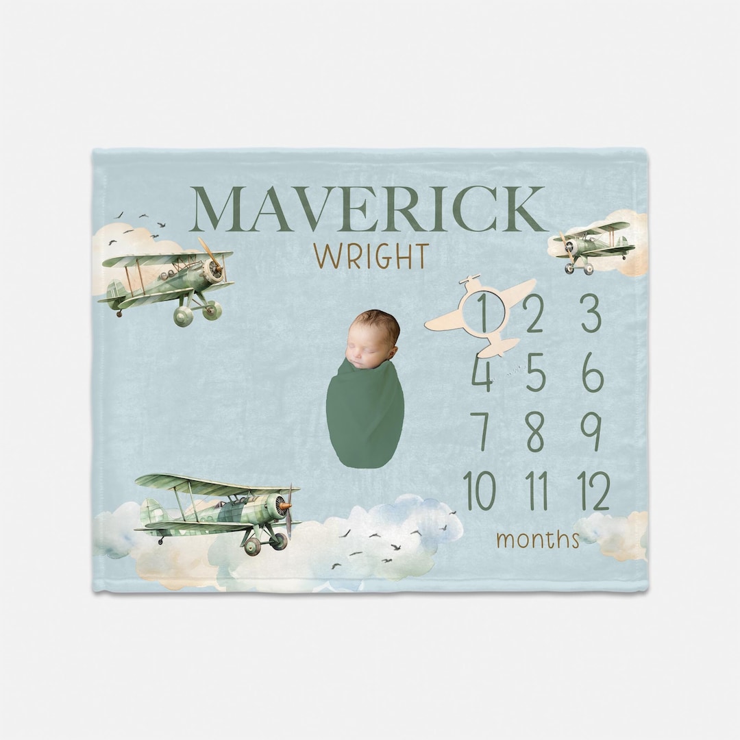 Branded Baby Milestone Blanket by Flying S