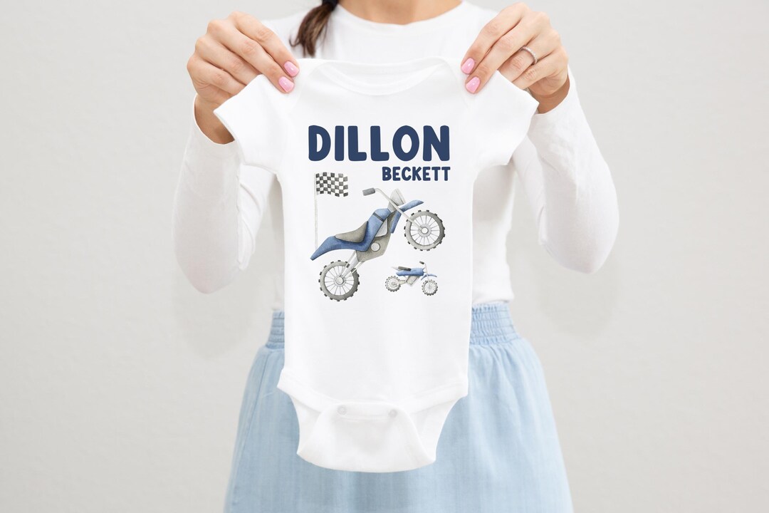 Dirt Bike Baby Bodysuit, Dirt Bike Baby Outfit, Baby Shower Gift
