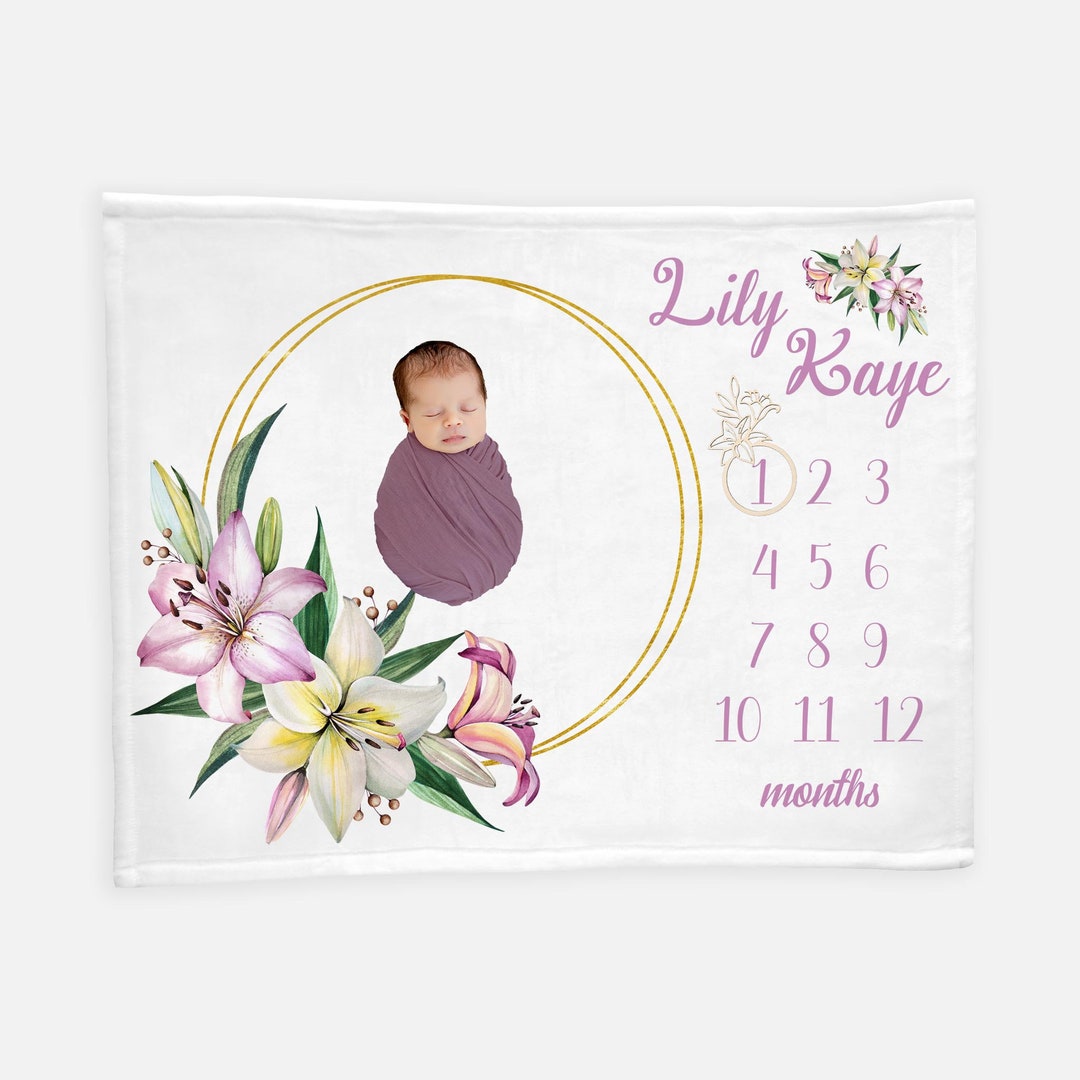 Lily and dan milestone blanket hot sale