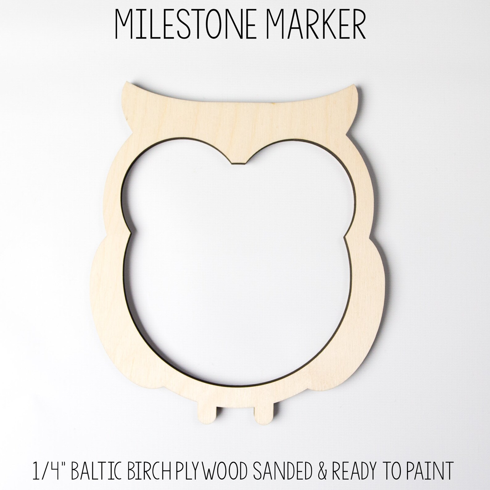 Owl Milestone Marker Milestone Blanket Marker Baltic Birch Etsy