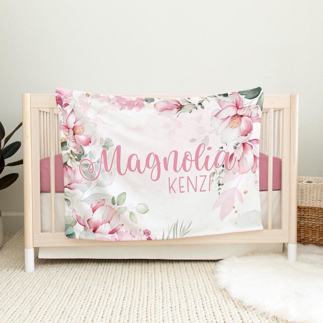 MAGNOLIA BABY - Anna’s Smocked Receiving Blanket - Blue main image 0