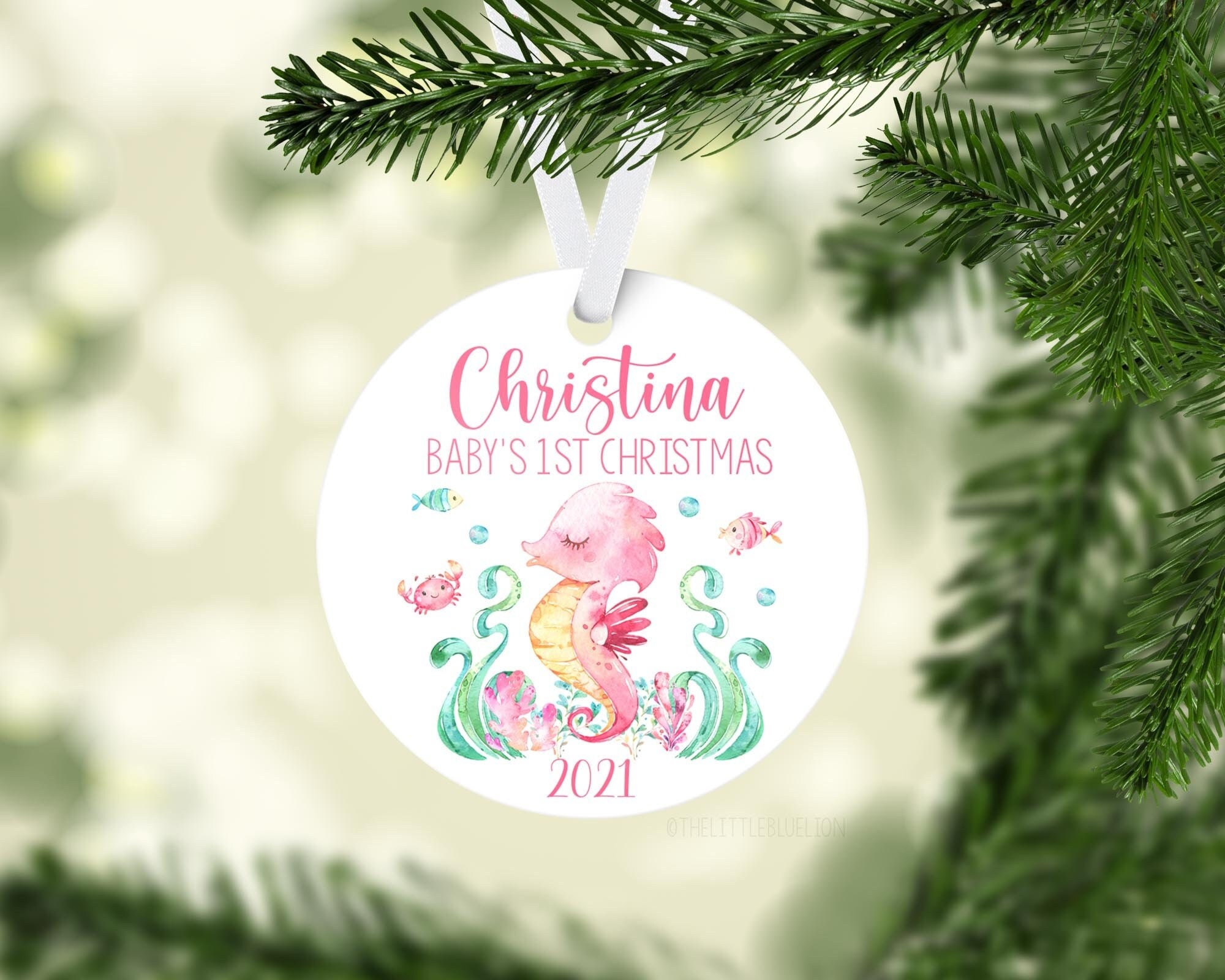 Personalized christmas ornaments under $5 Clearance
