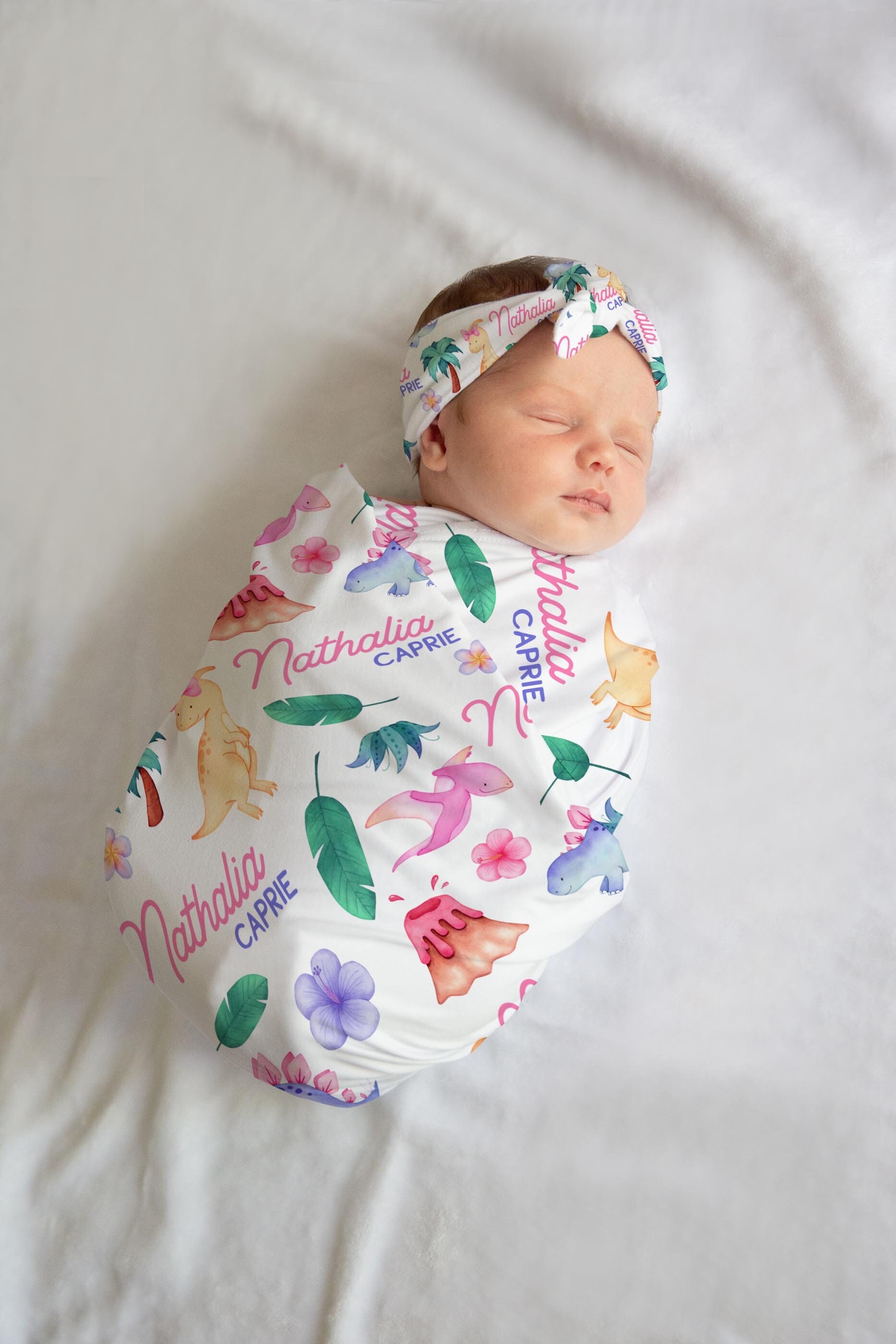 Robe and Swaddle Set Dinosaurs Etsy