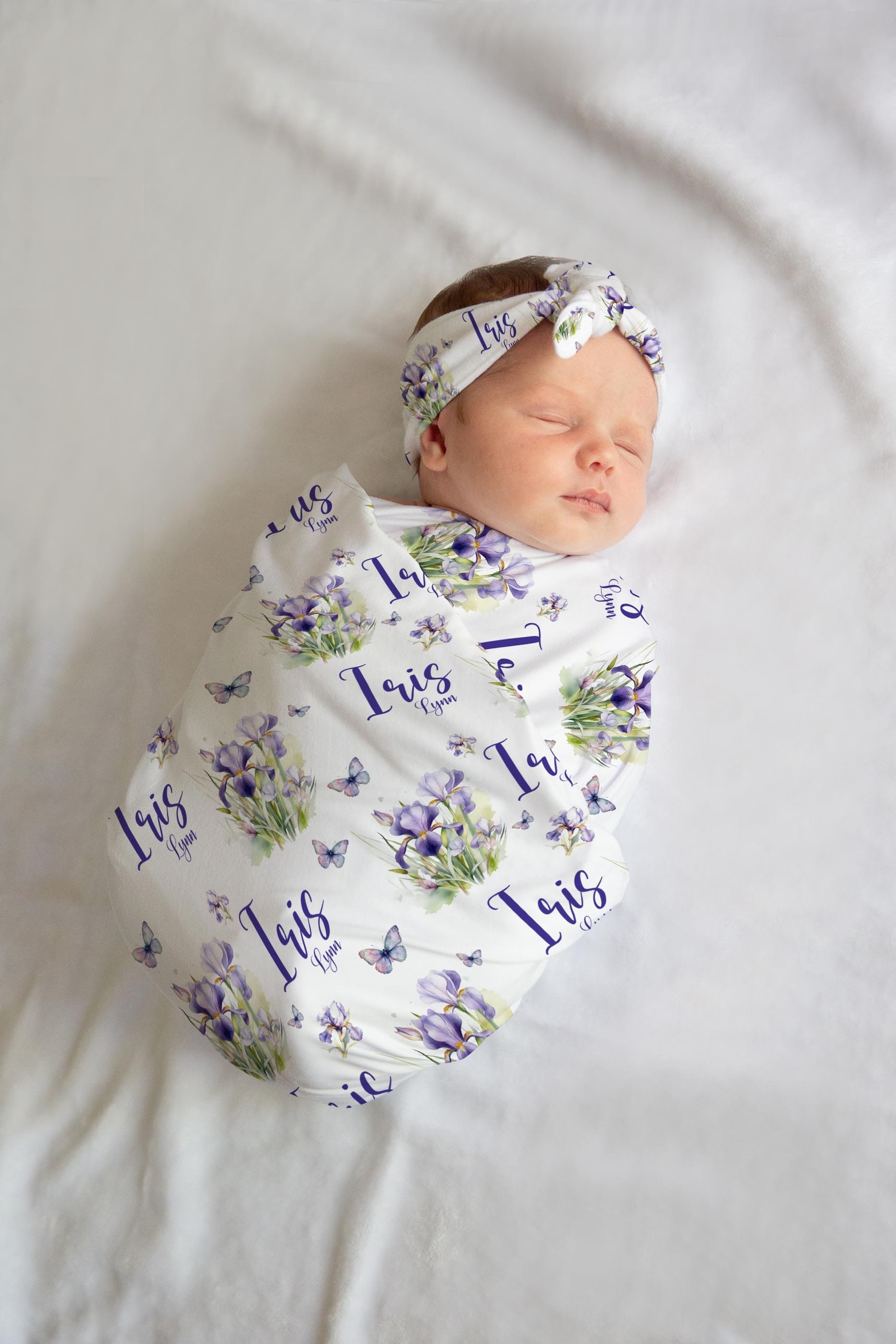Muishi Sunflower Newborn Swaddle Blanket & Hat Set - Soft Receiving Blanket For Baby Boy Or Girl - View #9