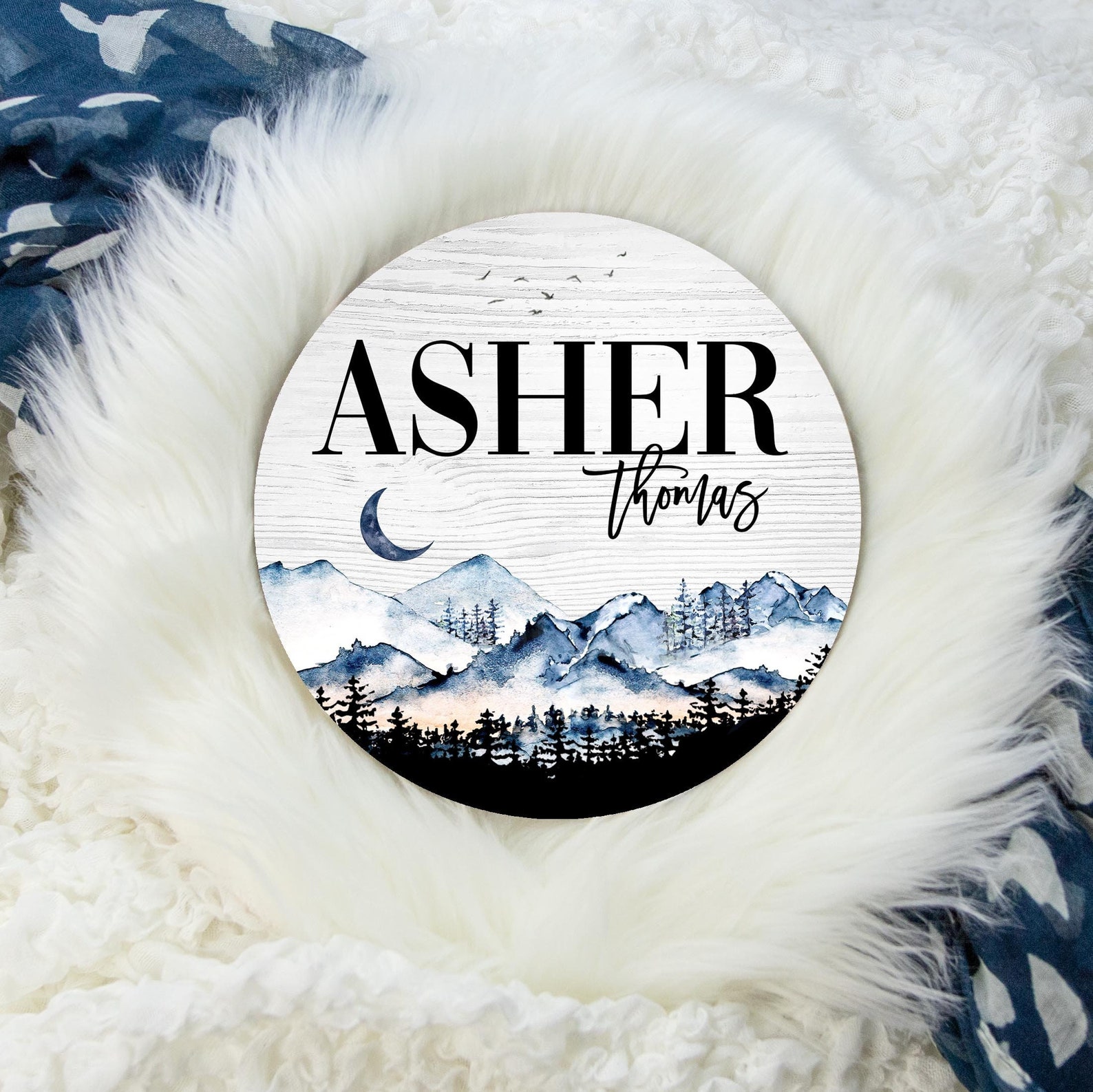 painted nursery name sign
