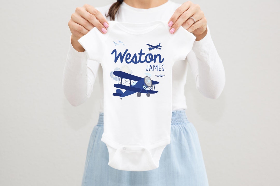 Airplane Baby Bodysuit, Airplane Baby Outfit, Baby Shower Gift