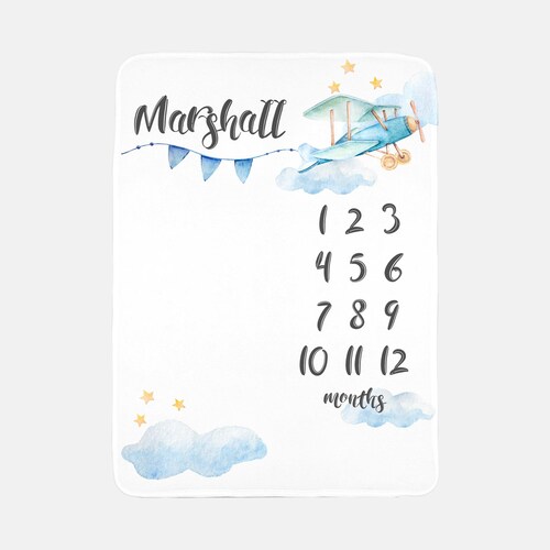 Branded Baby Milestone Blanket by Flying S main image 0