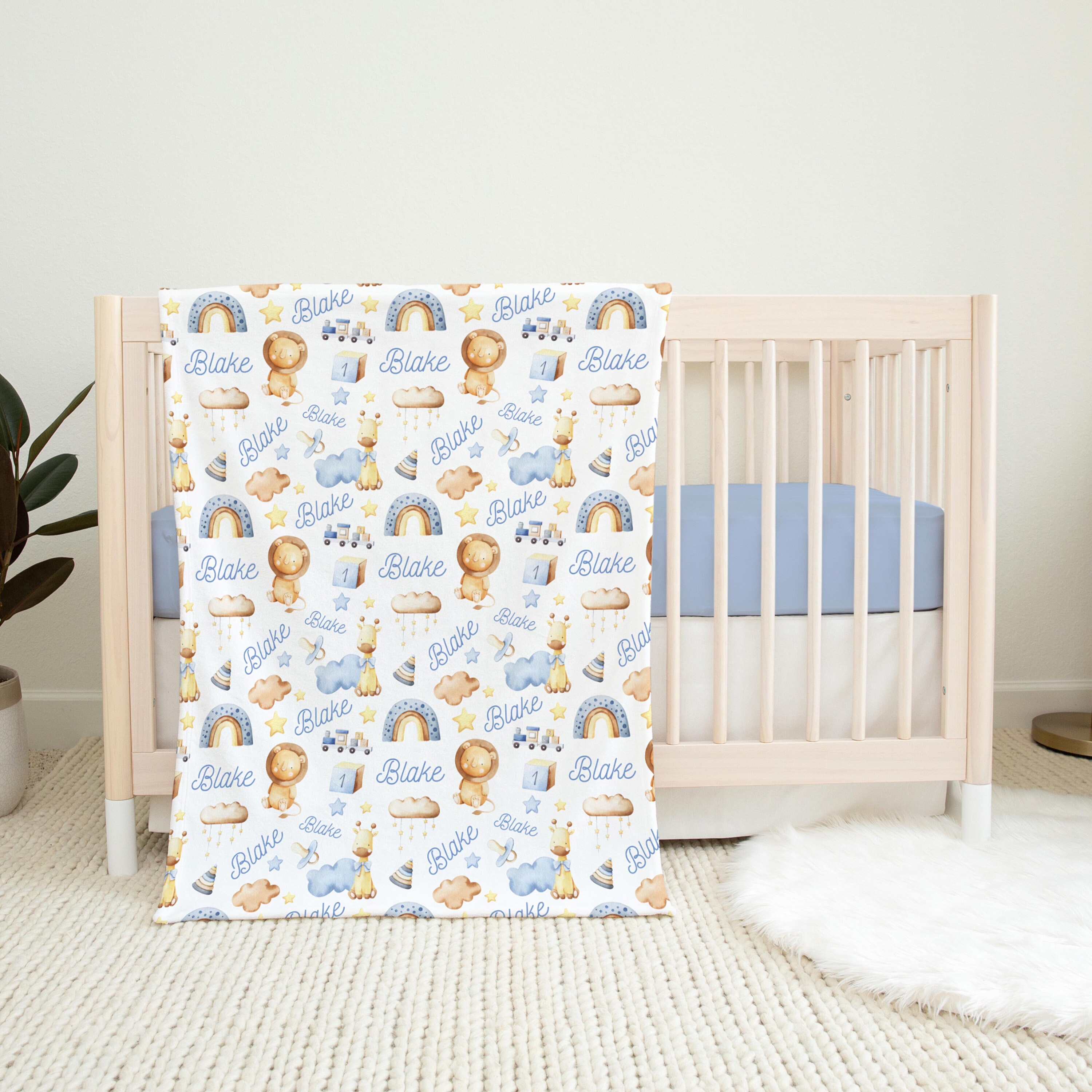 Safari Swaddle Set Safari Swaddle Blanket Personalized Baby Etsy
