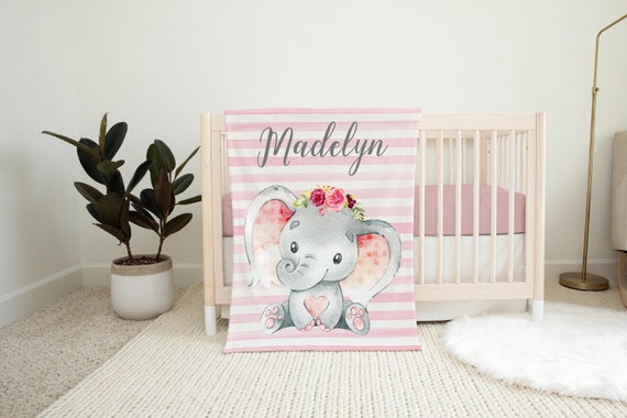 Pink cheap elephant bassinet