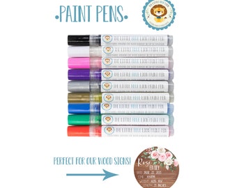 Paint Pen Marker for The Little Blue Lion Wooden Birth Stat Signs