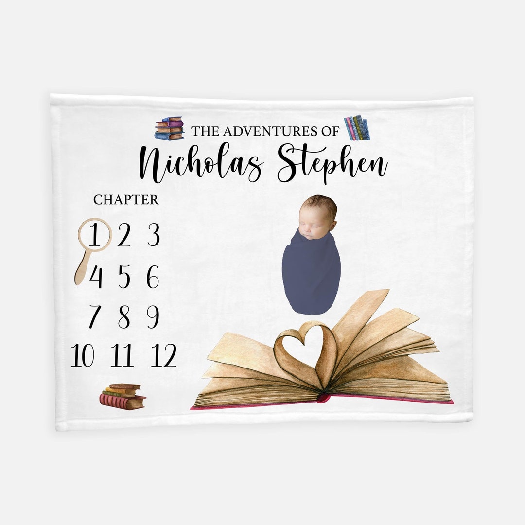 Storybook Baby Milestone Blanket, the Adventures of Milestone Blanket