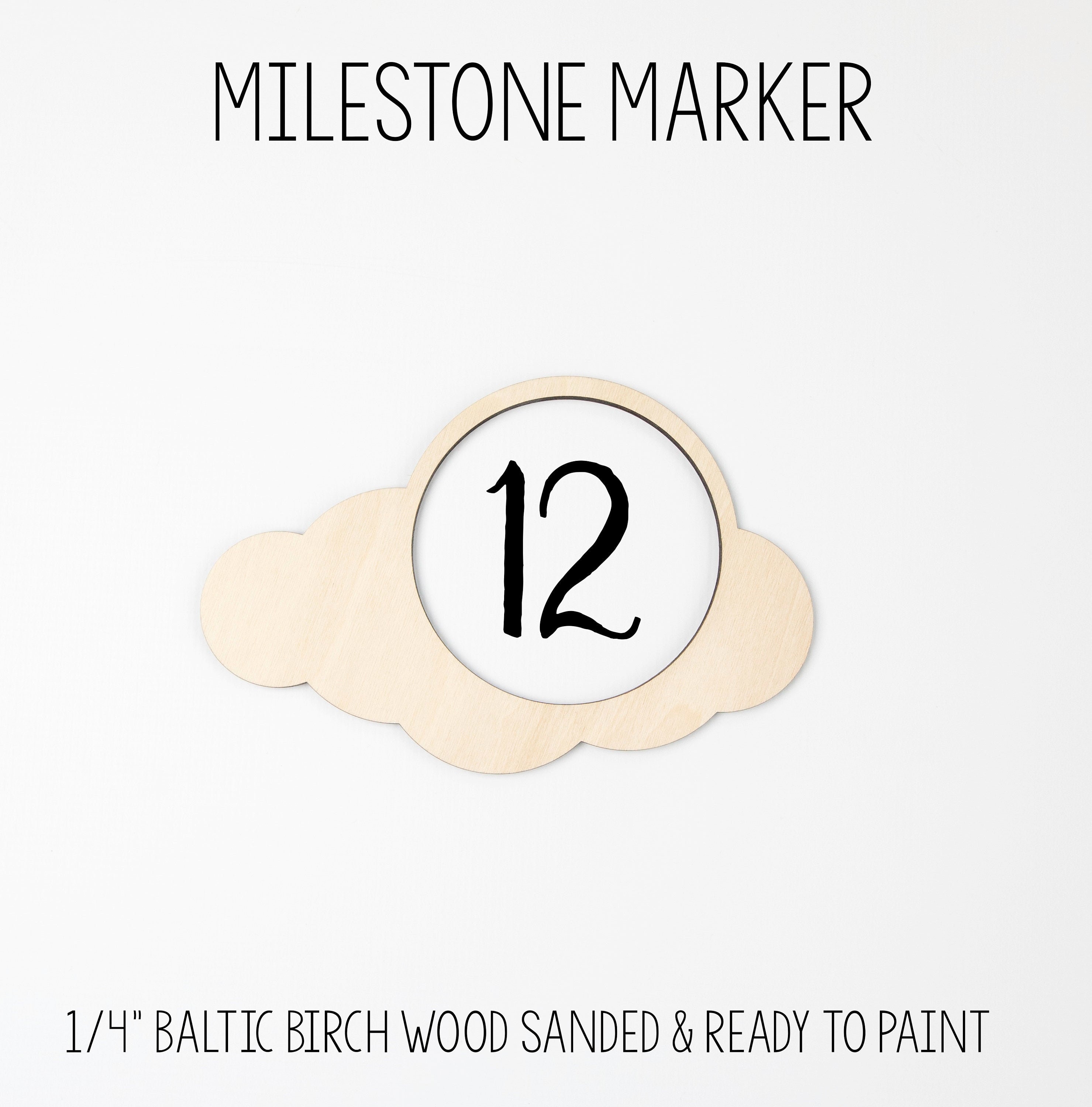 Cloud Milestone Marker Baby Milestone Blanket Marker Baltic Etsy