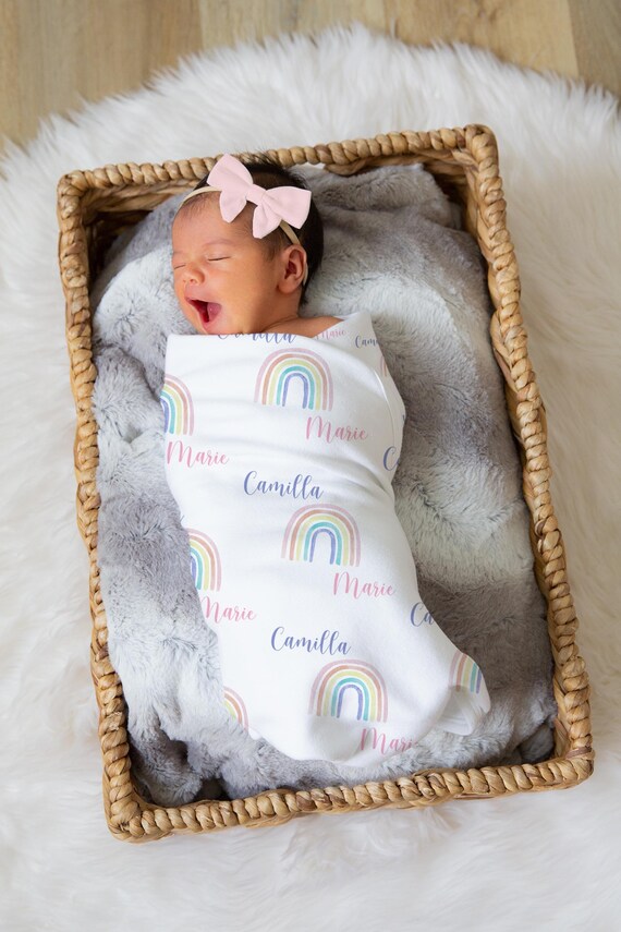 Etsy rainbow blanket hotsell