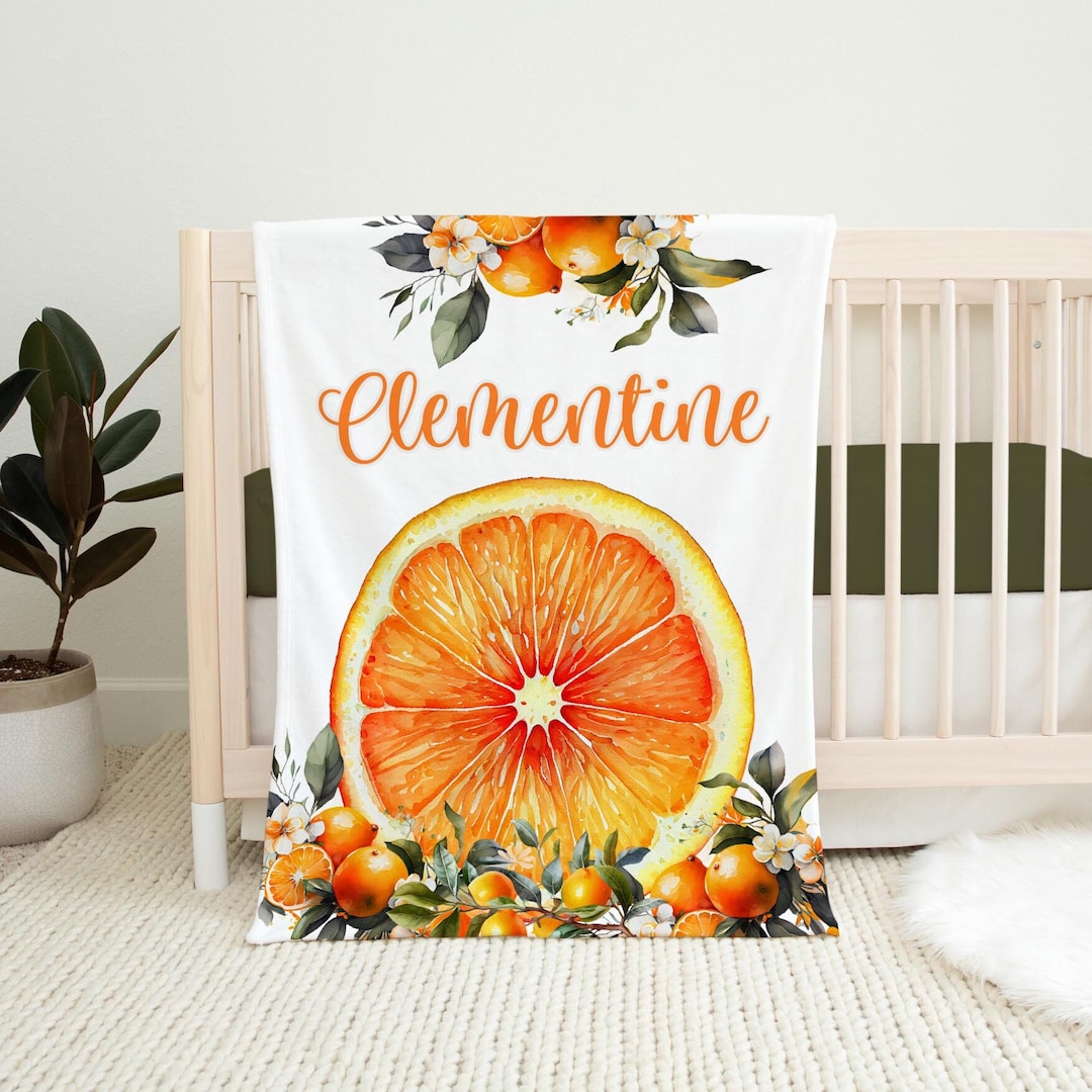 Clementine Baby Blanket, Clementine Baby Blanket, New Baby Gift