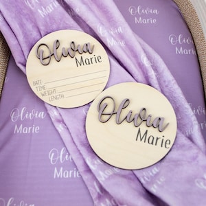 Swaddle Bundle, Baby Name Swaddle, 3D Birth Stat and Name Sign, 3D Birth Announcement Sign, Baby Swaddle Set Options, Newborn Name Swaddle