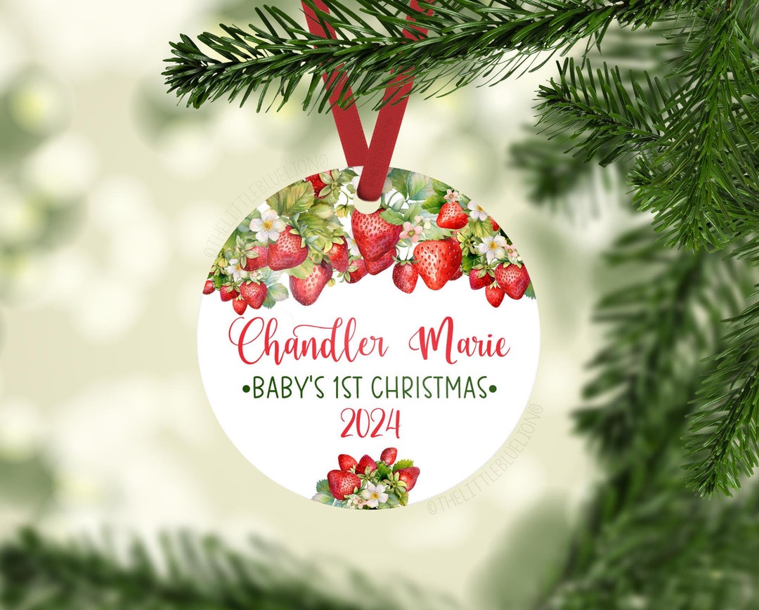 【さくら】 Baby's First Christmas Red-White-Tree-Babys-1st-Frame