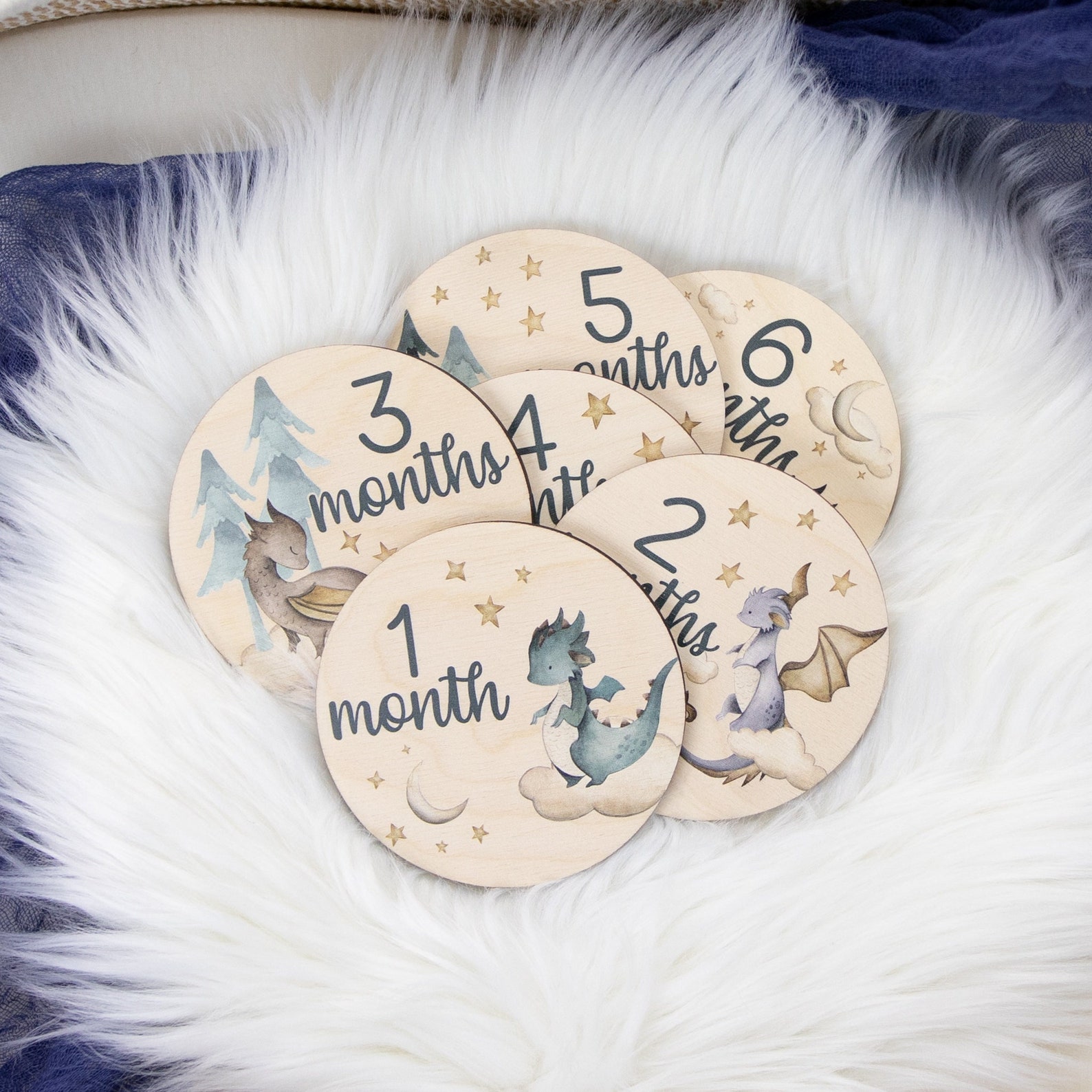 dragon baby milestone cards