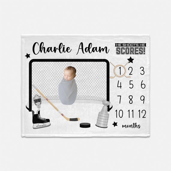 Hockey milestone blanket sale