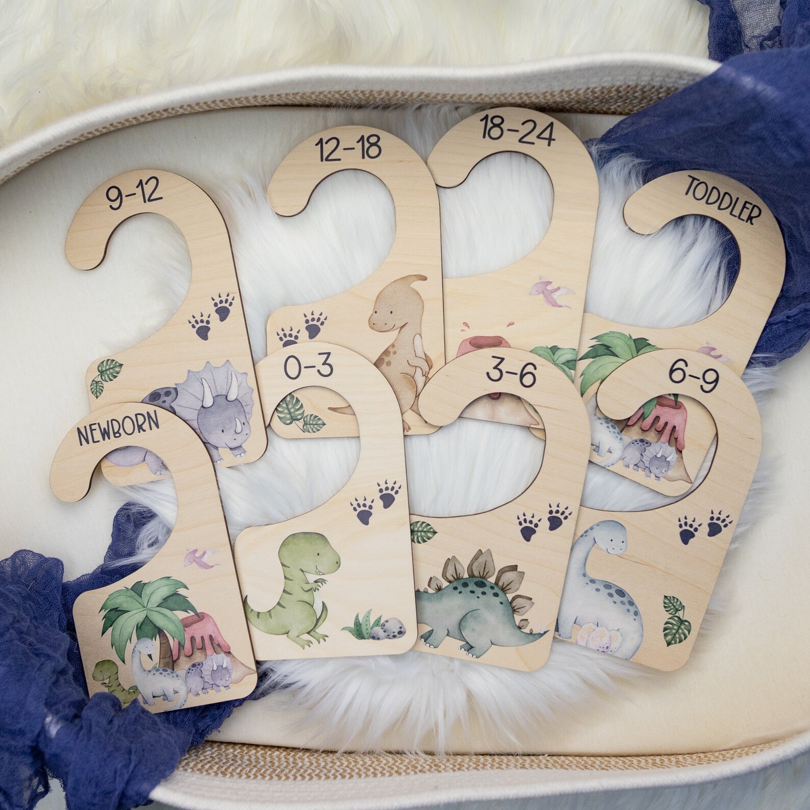 Dinosaur Clothing Dividers Dinosaur Baby Clothing Divider Etsy