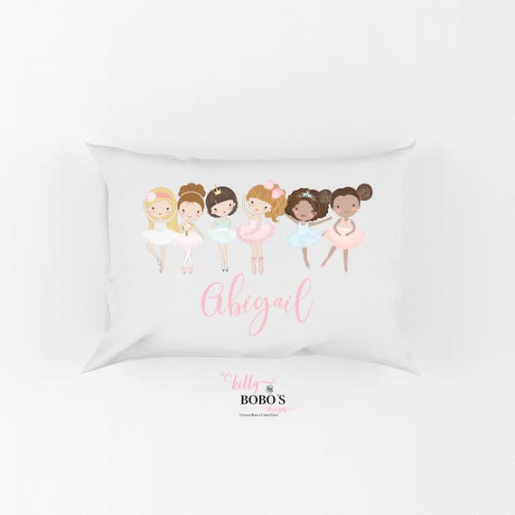 Baby Blankets Swaddling Personalized Ballerina Pillowcase Girls
