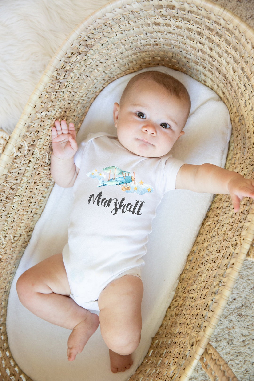 Airplane Baby Bodysuit, Airplane Baby Outfit, Baby Shower Gift