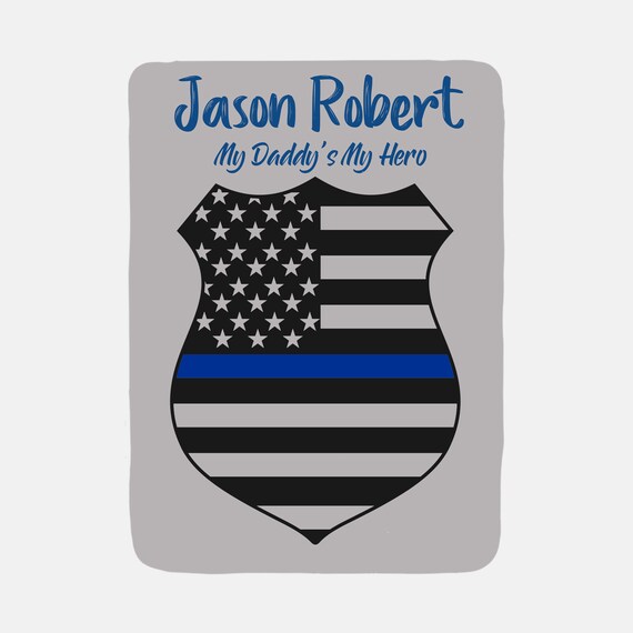 Police Baby Blanket Crib Bedding Personalized Police Baby Blanket Crib Bedding, Police Crib Bedding