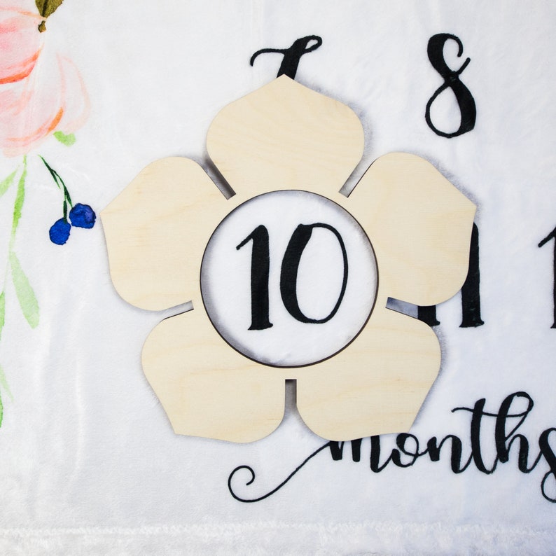 LYLYCTY Baby Milestone Blanket – Floral Butterfly Design, Purple, 48x40 Inches, Soft Photo & Swaddle Blanket For Newborn Girls