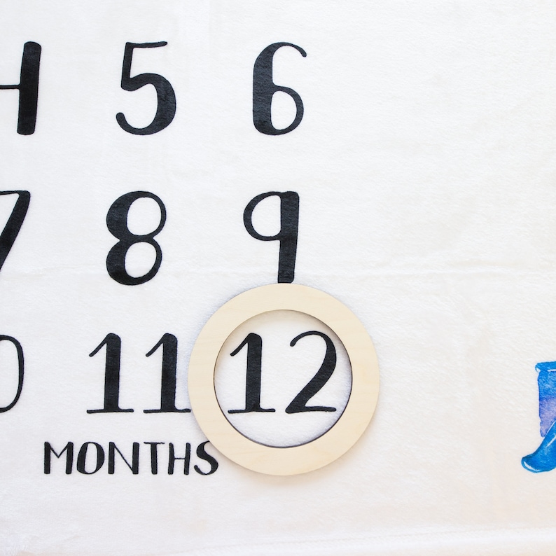 Circle Milestone Marker Baby Milestone Blanket Marker Baltic Etsy